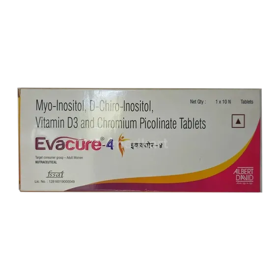 evacure 4mg tablet 10's